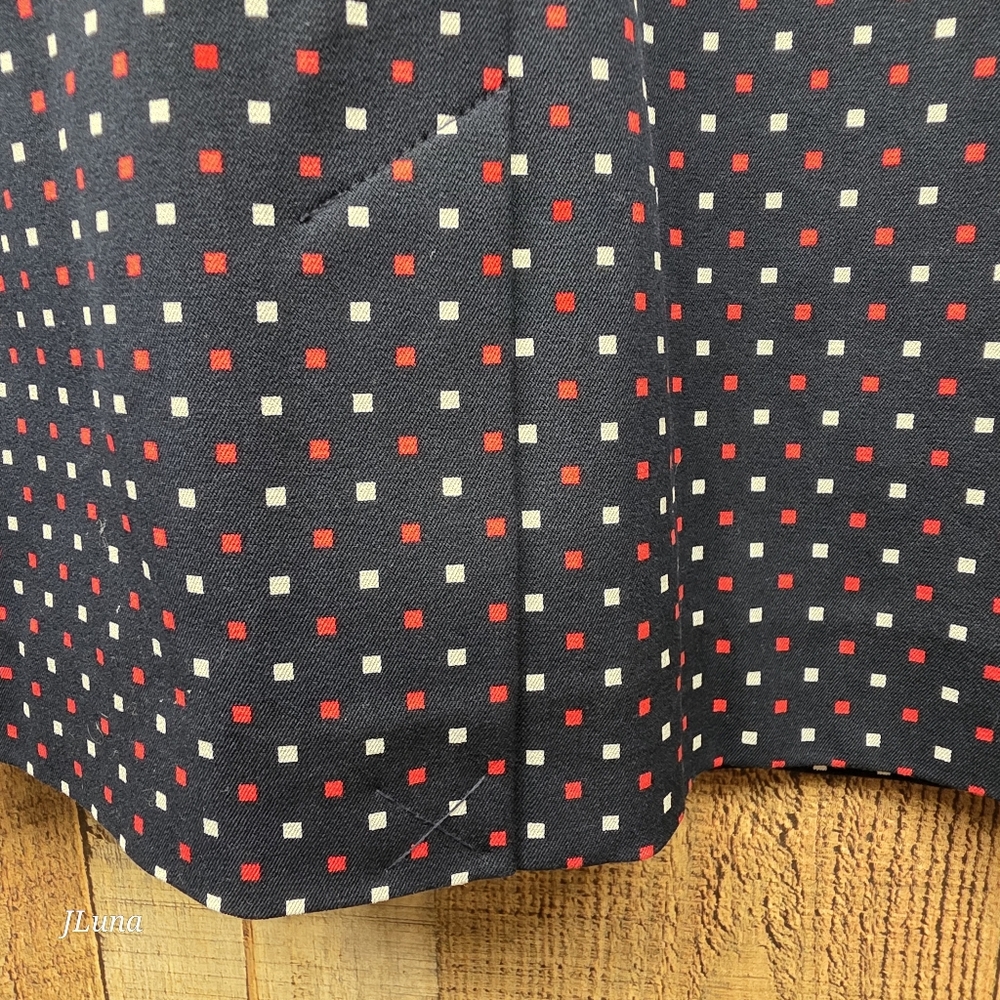 Tommy Hilfiger Womens Sheath Dress Sleeveless Navy Red White Polka Dots Size 2 - Picture 10 of 11